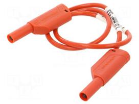 Test lead | 16A | banana plug 4mm,both sides | Urated: 1kV | Len: 0.5m