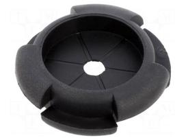 Grommet | Ømount.hole: 25.39mm | Øhole: 20.57mm | rubber | black