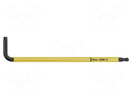 Wrench: Torx® | spherical,with protection | T15H | Overall len: 90mm