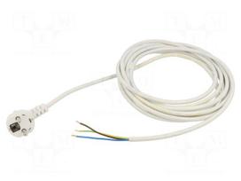 Cable | 3x0.75mm2 | CEE 7/7 (E/F) plug angled,cables | PVC | 5m | 16A