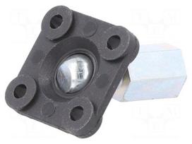 Bearing: flange | with lever | lubricant-free | -30÷80°C | igubal®
