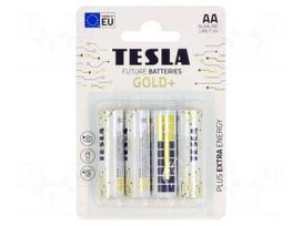 Battery: alkaline | AA | 1.5V | non-rechargeable | Ø14.5x50.5mm | 4pcs.