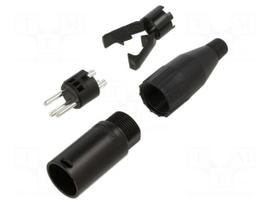 Connector: XLR | plug | male | 15A | PIN: 3 | straight | for cable