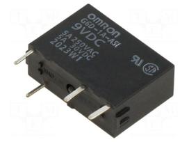 Relay: electromagnetic | Ucoil: 9VDC | SPST-NO | 5A | 5A/250VAC | G6D