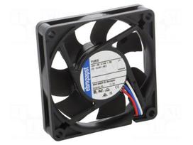 Fan: DC | axial | 12VDC | 70x70x15.2mm | 43m3/h | 5300rpm | 9292504008