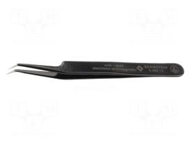 Tweezers | Blade tip shape: sharp | Tweezers len: 115mm | ESD