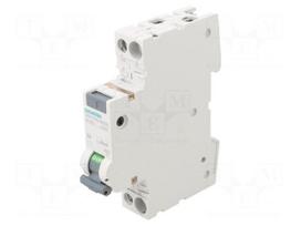 RCBO breaker | Inom: 6A | Ires: 30mA | Poles: 1+N | 230/400VAC | IP20