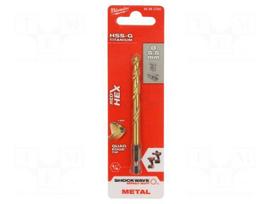 Drill bit | for metal,impact | Ø: 5.5mm | E6,3mm | 1/4" | 6.3mm