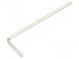 Wrench: hex key | HEX 1.5mm | Overall len: 47mm | steel