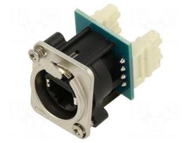 Connector: RJ45 | socket | XLRnet | Cat 6 | with push button | 8p8c