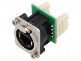Connector: RJ45 | socket | data transfer | XLRnet | Cat 5e | 8p8c | IDC