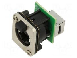 Connector: RJ45 | socket | XLRnet | Cat 5e | with push button | 8p8c