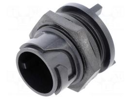 Connector: circular | socket | male | PIN: 3 | w/o contacts | UL94V-0