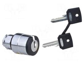 Switch: rotary with key | 22mm | Stabl.pos: 2 | black | none | IP66