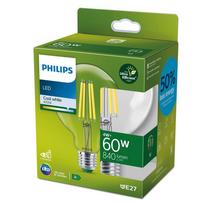 PHILIPS LED stikla 60W G95 E27 4000K caurspīdīga ultra energoefektīva spuldze 8720169202726 929003642601