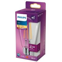 PHILIPS LED stikla 40W ST64 E27 Silti balta 2700K caurspīdīga spuldze 8718699763039 929001890255