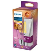 PHILIPS LED stikla 60W ST64 E27 caurspīdīga Warm Glow dimmējama CRI90 spuldze 8719514323919 929003010701