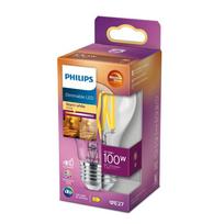 PHILIPS LED stikla 100W A60 E27 caurspīdīga Warm Glow dimmējama CRI90 spuldze 8719514324077 929003011501