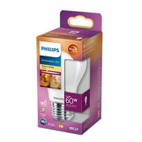PHILIPS LED stikla 60W A60 E27 matēta Warm Glow dimmējama CRI90 spuldze 8719514323858 929003010401