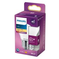PHILIPS LED stikla 60W E27 Silti balta 2700K P45 matēta spuldze 8718699762858 929002029255