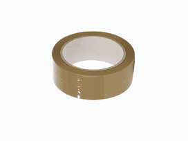 Pakavimo lipni juosta 38mm x 66m, 40mk, akrila, ruda