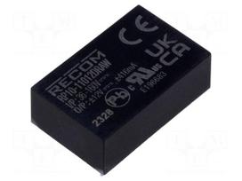 Converter: DC/DC | 10W | Uin: 36÷160VDC | Uout: 12VDC | Uout2: 12VDC