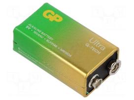 Battery: alkaline | 6F22 | 9V | non-rechargeable | 48.5x26.1x17.1mm