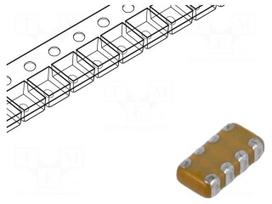 Capacitor: ceramic | MLCC | 10nF | 100V | X7R | ±10% | SMD | 0612 | 180mm