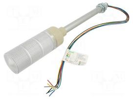 Signalling column | red/orange/green | LED | 24VDC | 24VAC | IP23 | 60mm