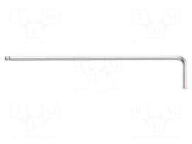 Wrench: hex key | inch,spherical | HEX 3/32" | Overall len: 88mm