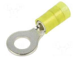 Tip: ring | M6 | Ø: 6mm | 4÷6mm2 | crimped | for cable | insulated | tinned