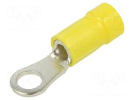 Tip: ring | Hole: #10 | Ø: 5mm | 4÷6mm2 | crimped | for cable | insulated