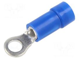 Tip: ring | Ø: 3.5mm | 1.5÷2.5mm2 | crimped | for cable | insulated | blue