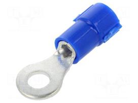 Tip: ring | Ø: 3.5mm | 1.5÷2.5mm2 | crimped | for cable | insulated | blue