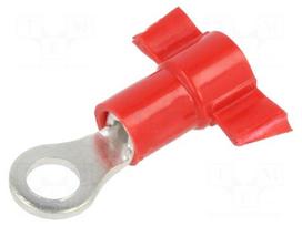 Tip: ring | Ø: 3.5mm | 0.5÷1mm2 | crimped | for cable | insulated | tinned