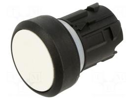 Switch: push-button | 22mm | Stabl.pos: 1 | white | IP66,IP67,IP69K