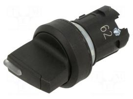 Switch: rotary | 22mm | Stabl.pos: 1 | red | yes | IP66,IP67,IP69K | round