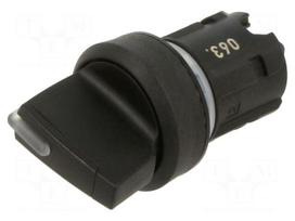 Switch: rotary | 22mm | Stabl.pos: 1 | black | yes | IP66,IP67,IP69K