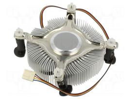 Active heatsink | 12VDC | aluminium | 39.8m3/h | H: 26mm | W: 87.2mm