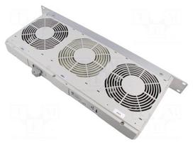 Fan: DC | fan tray | 24VDC | 482x44x208mm | 300m3/h | 51dBA | ball | IP30