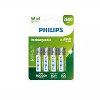 Philips uzlādējamā baterija AA 2600 mAh 4gb
