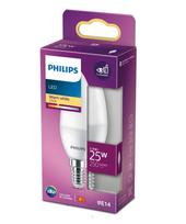 PHILIPS LED 25W B35 E14 Silti balta 2700K matēta spuldze 8719514309784 929002977055