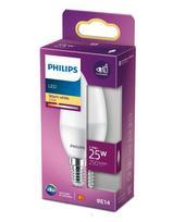 PHILIPS LED 25W B35 E14 Silti balta 2700K matētaspuldze 8719514309296 929002977018