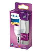 PHILIPS LED 40W B35 E14 Silti balta 2700K matēta spuldze 8719514309821 929003541155