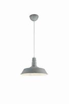 Trio Will piekarama lampa E27 concrete brushed steel R30421078 4017807346305