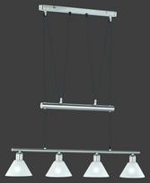 Trio Stamina piekarama lampa 4-pc E14 white brushed steel 3751041-07 4017807137736
