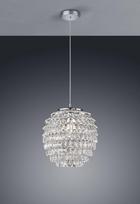 Trio Petty piekarama lampa 35 cm E27 chrome/transparent brushed steel R30451906 4017807288285