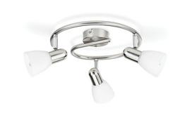 PHILIPS Burlap plate/spiral nickel 3x40W 230V gaismeklis