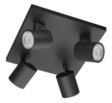 PHILIPS RUNNER plate/spiral black 4x20W 230V gaismeklis