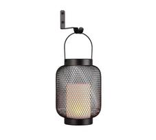 Trio-Lighting Sonora solar galda lampa matt black dusk sensor lampa ar kustības sensoru